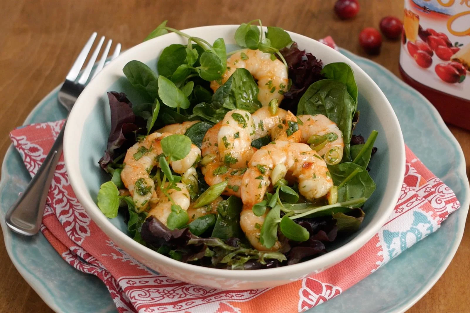 Shrimp Salad with Cranberry Pineapple Marinade