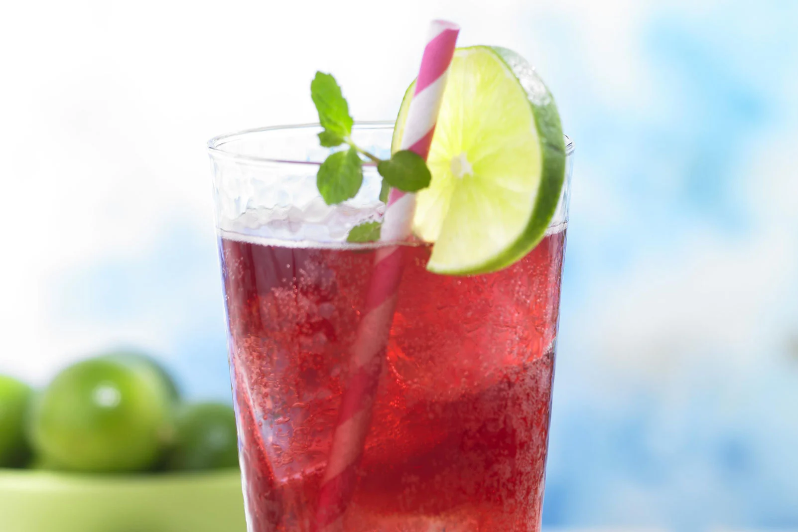 Cranberry Lime Rickey